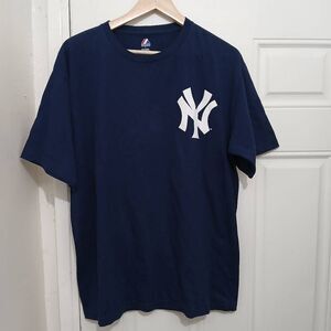 Alex rodriguez A ROD mens large MLB 2010 collection tshirt blue ny Yankees